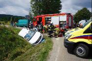 Wypadek na drodze Jasło-Folusz