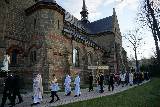 Wielkanoc 2022. Procesja rezurekcyjna w Cieklinie