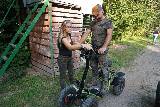 Pokaz pojazdów elektrycznych na Paintball Leśna Strzelnica Cieklin