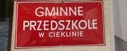 Gminne Przedszkole w Cieklinie Gminne Przedszkole w Cieklinie