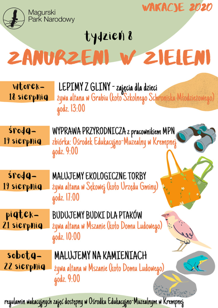 Zanurzeni w zieleni - wakacyjne spotkania z Magurskim Parkiem Narodowym Zanurzeni w zieleni - wakacyjne spotkania z Magurskim Parkiem Narodowym