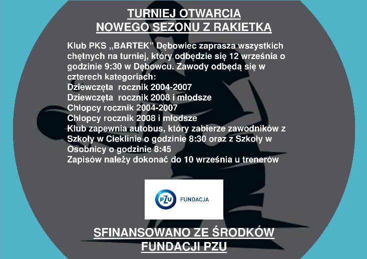 Turniej tenisa stołowego - PKS „Bartek” Dębowiec Turniej tenisa stołowego - PKS „Bartek” Dębowiec