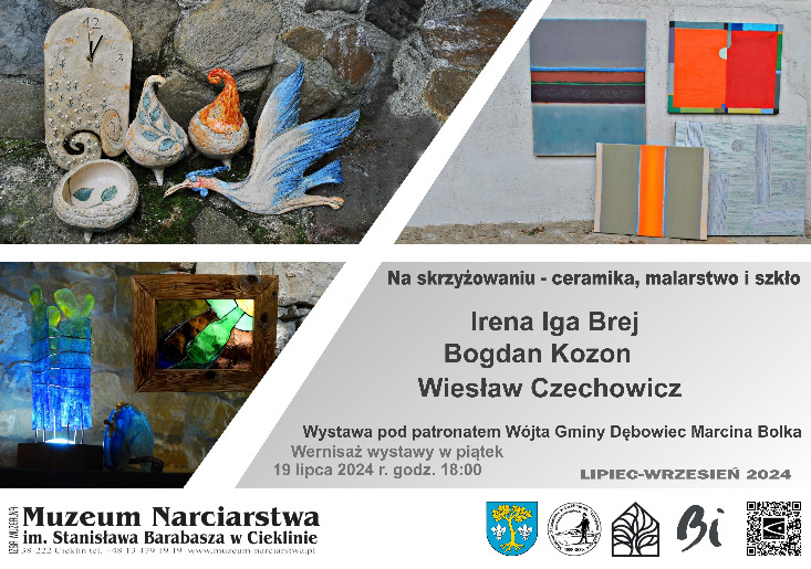Irena Iga Brej, Bogdan Kozon, Wiesław Czechowicz / wystawa pn. Na skrzyżowaniu - ceramika, malarstwo i szkło Irena Iga Brej, Bogdan Kozon, Wiesław Czechowicz / wystawa pn. Na skrzyżowaniu - ceramika, malarstwo i szkło