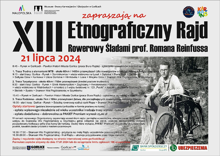 XIII Etnograficzny Rajd Rowerowy Śladami prof. Romana Reinfussa XIII Etnograficzny Rajd Rowerowy Śladami prof. Romana Reinfussa
