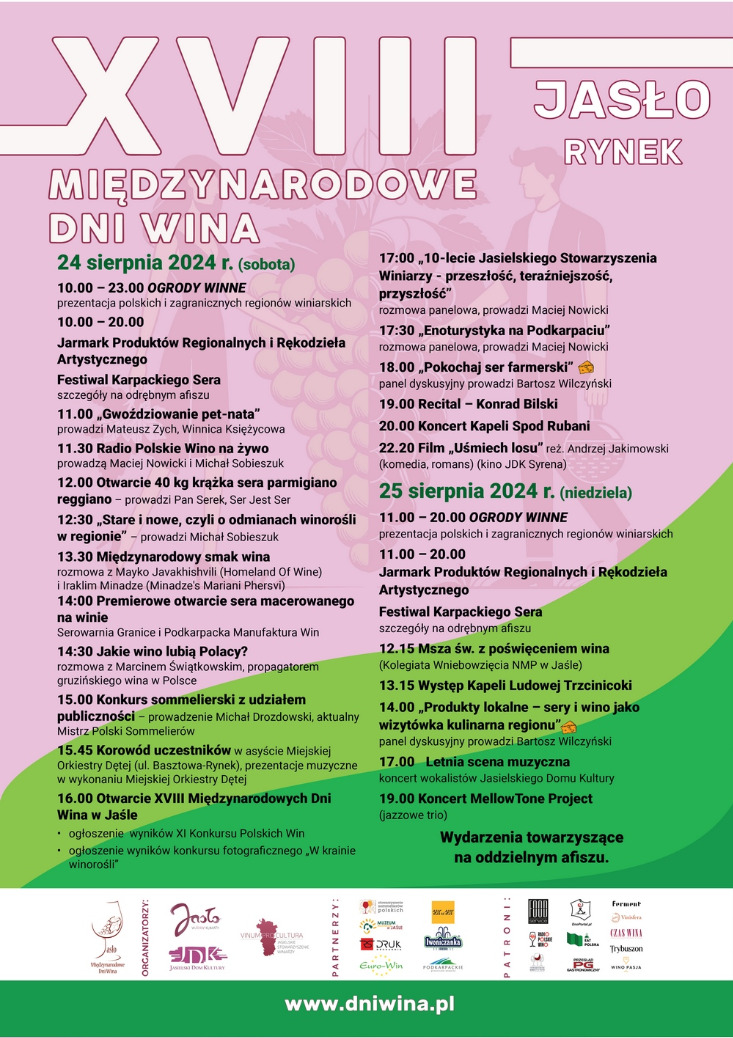 XVIII Międzynarodowe Dni Wina w Jaśle XVIII Międzynarodowe Dni Wina w Jaśle
