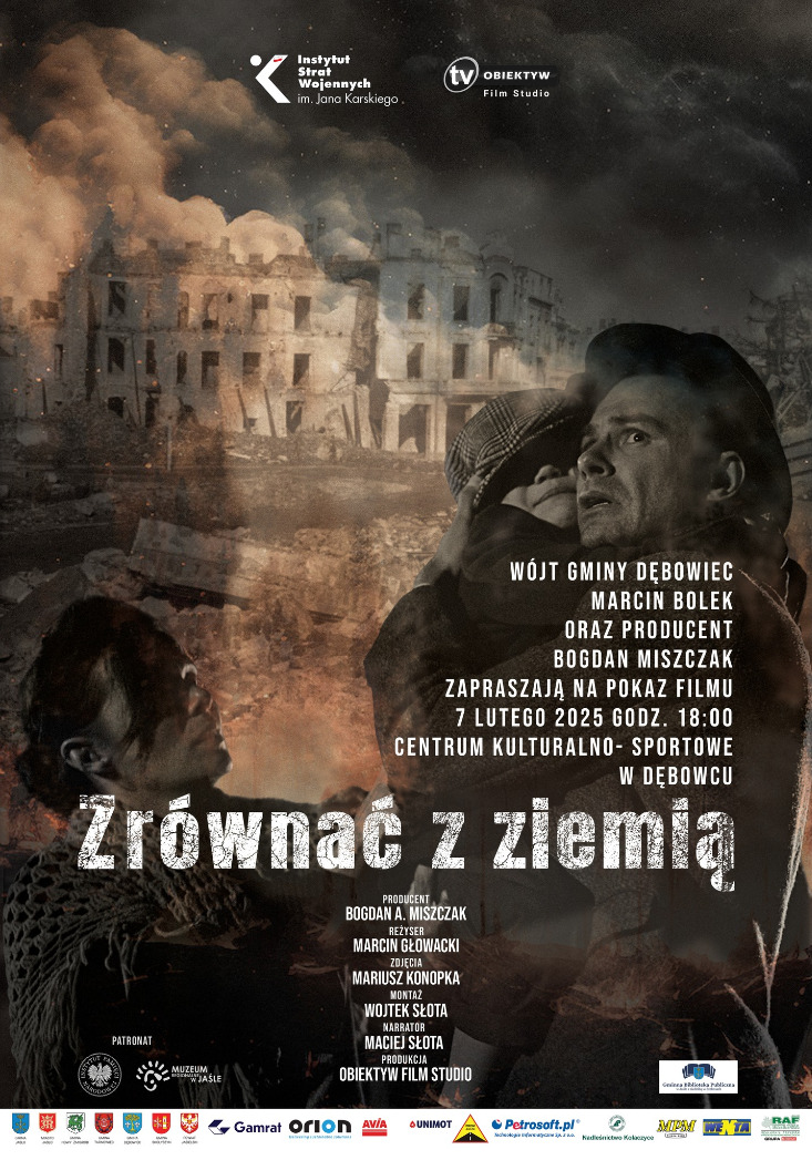 Zaproszenie na pokaz filmu „Zrównać z ziemią” Zaproszenie na pokaz filmu „Zrównać z ziemią”