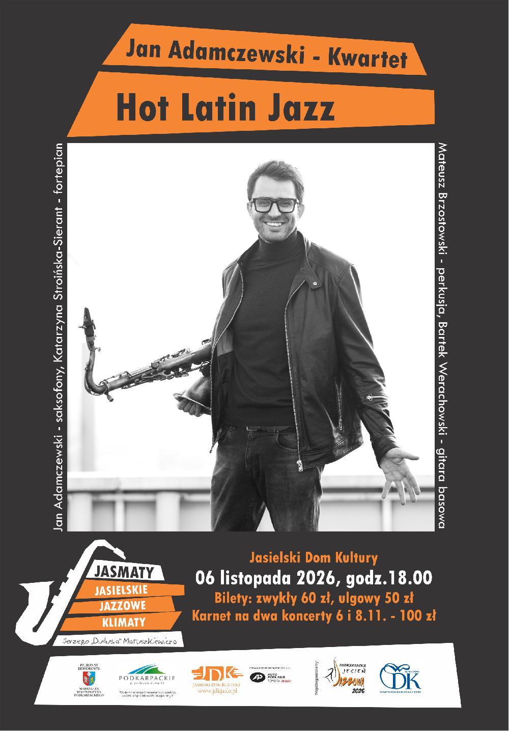 JAN ADAMCZEWSKI KWARTET – HOT LATIN JAZZ – XII Festiwal JASMATY 2026