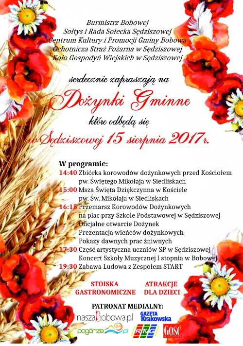 Dożynki Gminne w Sędziszowej - Gmina Bobowa Dożynki Gminne w Sędziszowej - Gmina Bobowa