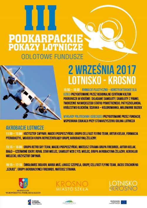 III Podkarpackie Pokazy Lotnicze – Odlotowe Fundusze III Podkarpackie Pokazy Lotnicze – Odlotowe Fundusze