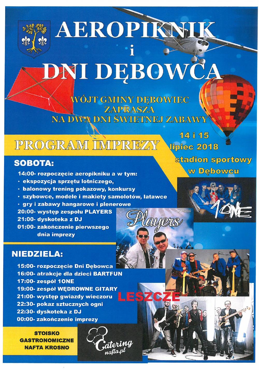 Zaproszenie na Aeropiknik i Dni Dębowca Zaproszenie na Aeropiknik i Dni Dębowca