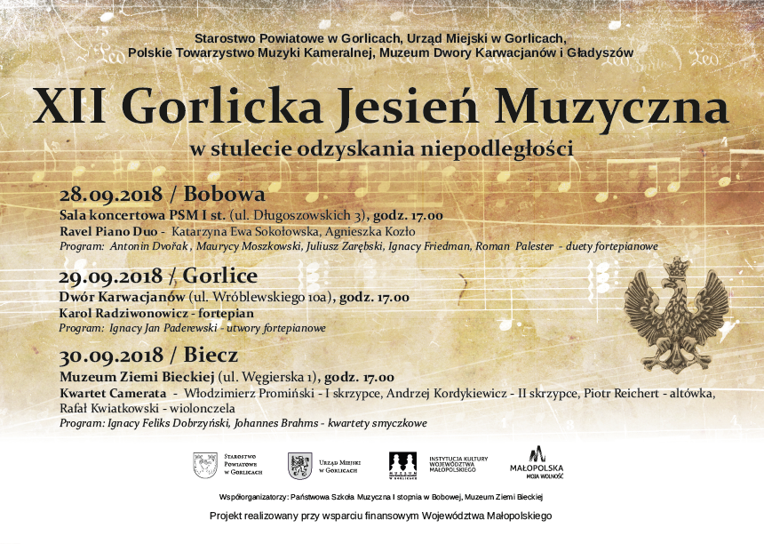 XII GORLICKA JESIEŃ MUZYCZNA XII GORLICKA JESIEŃ MUZYCZNA