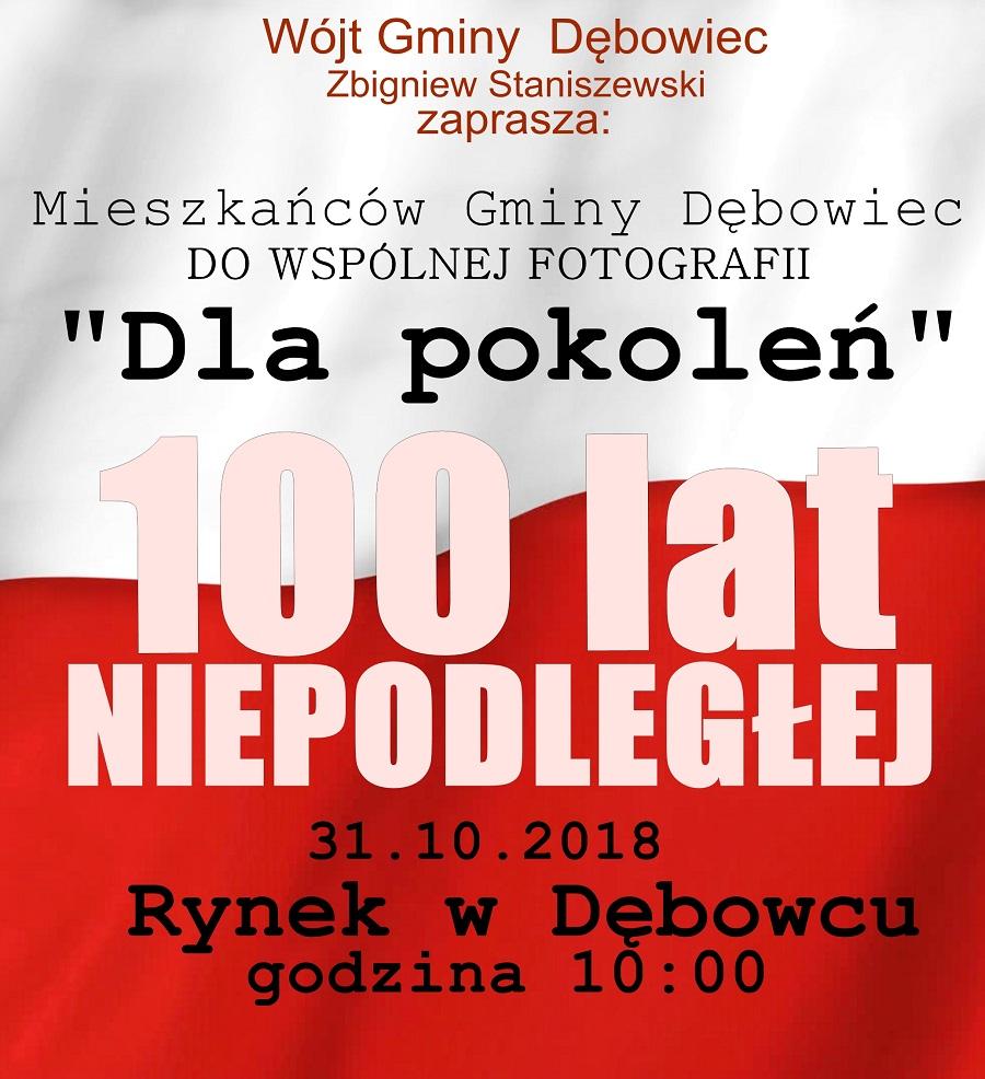 Zaproszenie do wspólnej fotografii - „Dla pokoleń” Zaproszenie do wspólnej fotografii - „Dla pokoleń”