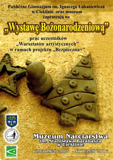 Wystawa Bożonarodzeniowa prac uczniów z Publicznego Gimnazjum w Cieklinie