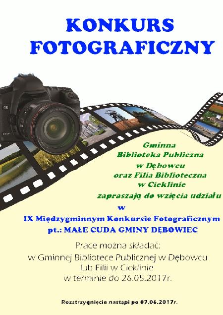 Konkurs fotograficzny pt.&nbsp;„Małe Cuda Gminy Dębowiec”