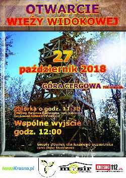 Otwarcie wieży widokowej na górze Cergowa